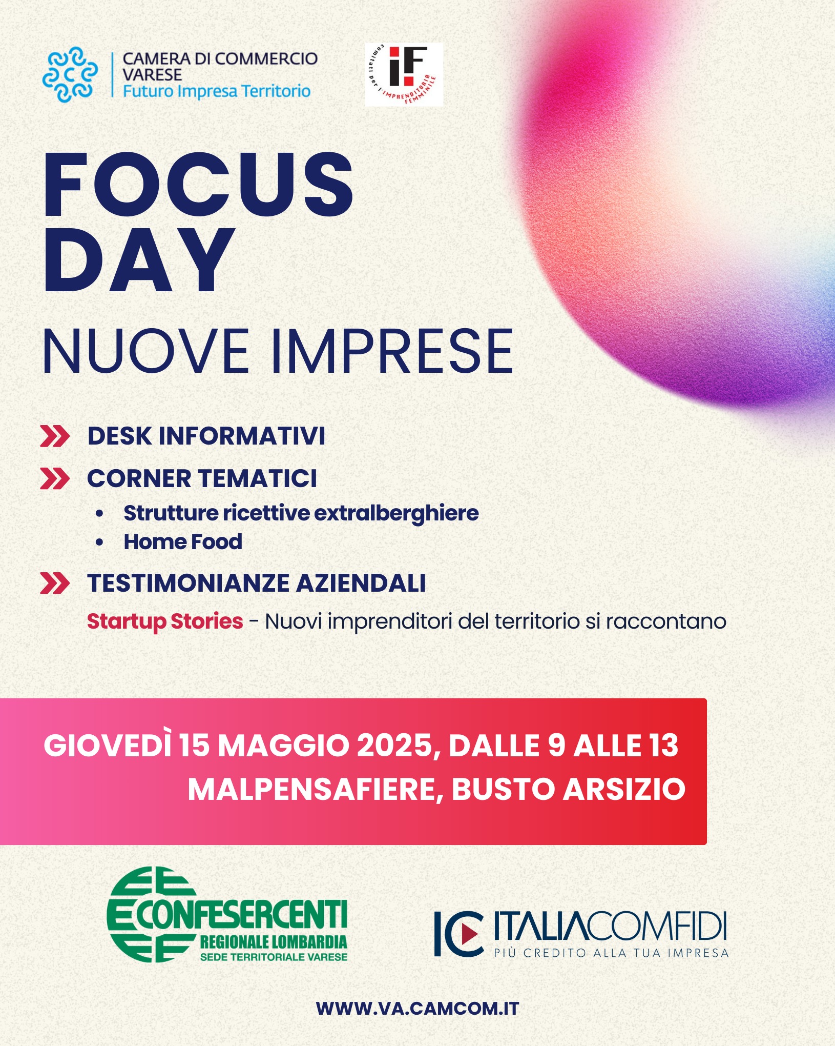 Focus Day Nuove Imprese: un’opportunità per chi vuole fare impresa a Varese
