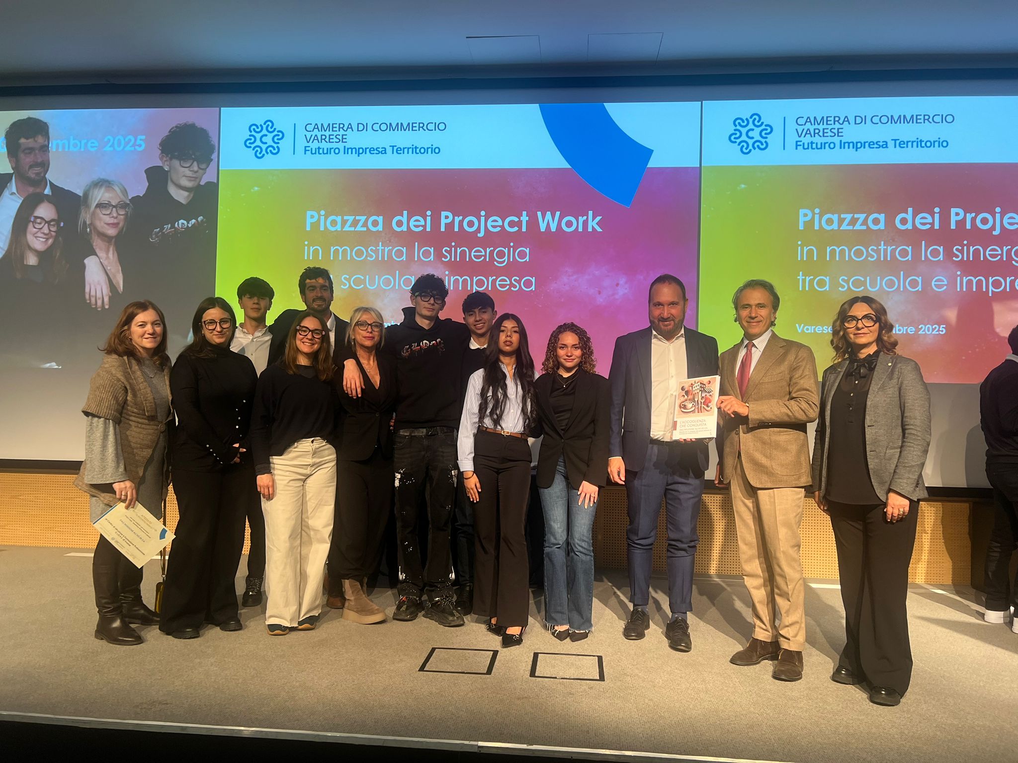 Premiata la nostra società La Servizi SRL per aver partecipato al Projectwork promosso dalla Camera di Commercio di Varese